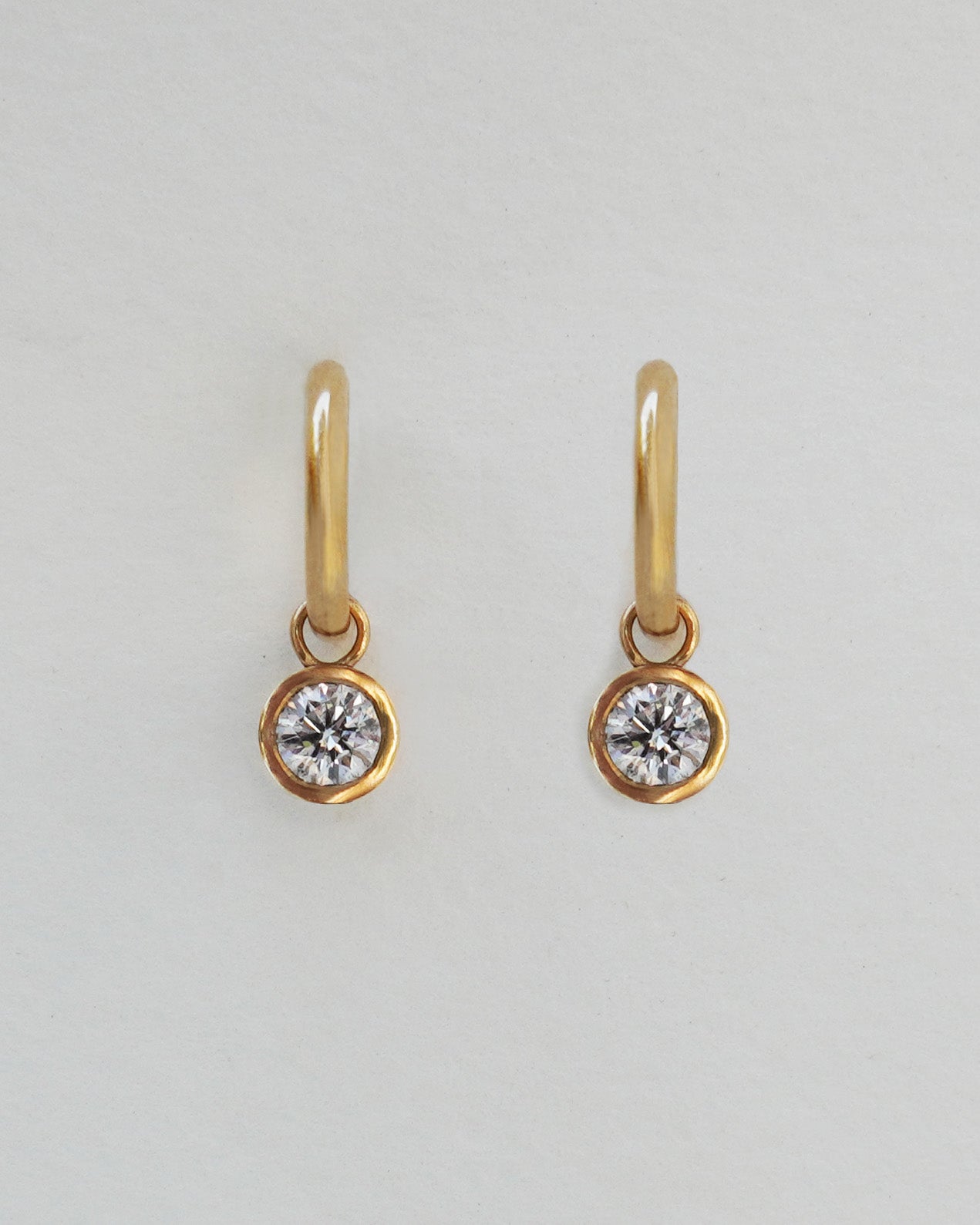 Celé Diamond Hoop Earrings