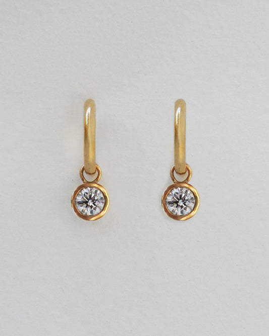 Celé Diamond Hoop Earrings